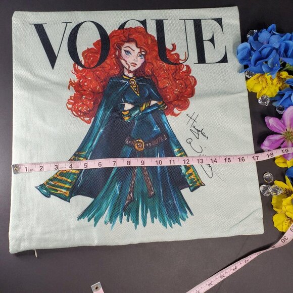 Merida Throw Pillowcase Home Decor Princess Sham Accent Pillow Cushion Cover - Picture 6 of 13